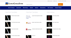 Desktop Screenshot of churchcandlestore.com